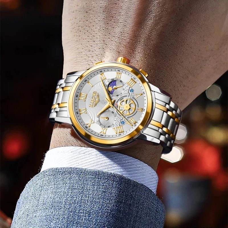 LIGE LG89106 Quartz Movt Watch for Men with Chronograph - Michas.Zeithaus