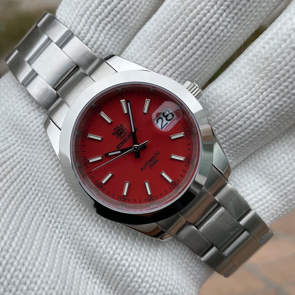 STEELDIVE SD1934 39mm Stainless Steel Case NH35 Automatic 200M Dive Watch - Michas.Zeithaus