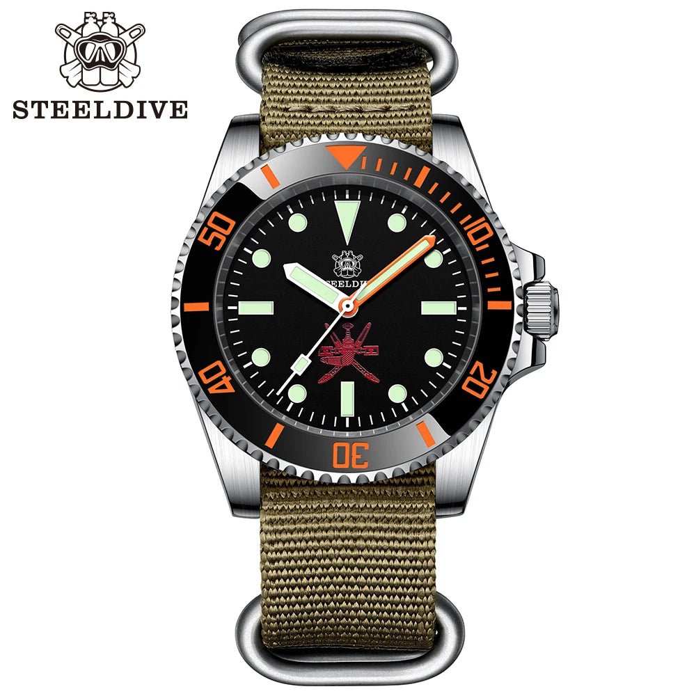 STEELDIVE SD1954C automatic mechanical 200m waterproof dive watch with NH35 - Michas.Zeithaus