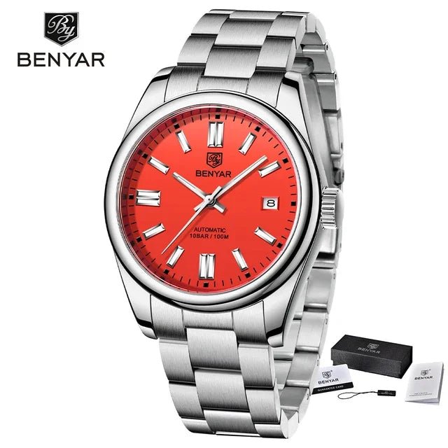 BENYAR 5185 Automatic Mechanical Watch Stainless Steel - Michas.Zeithaus