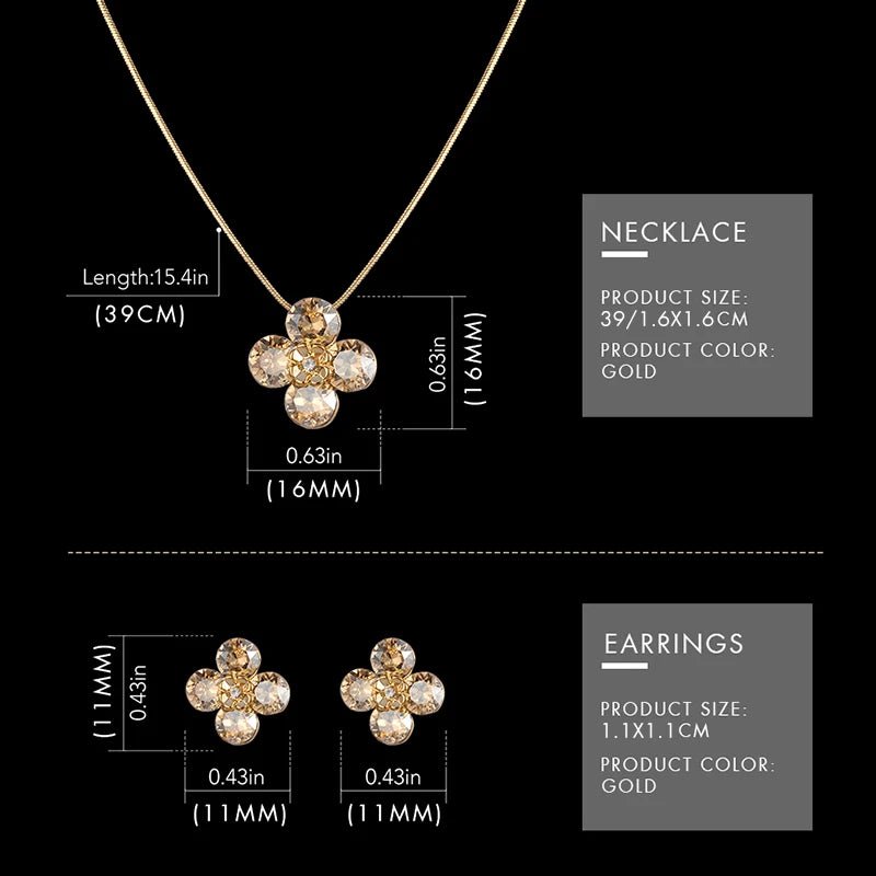 SHENGKE SK Luxury Jewelry Watches Set Bracelets & Bangles Earring Sets 95001 - Michas.Zeithaus
