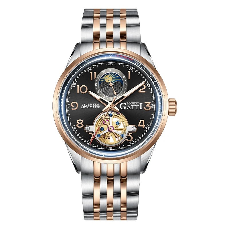 Luxury Bonest Gatti BG5808 Automatic Mechanical Watch Tourbillon - Michas.Zeithaus