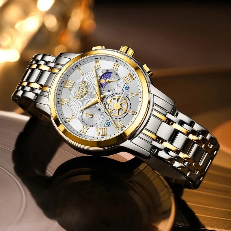 LIGE LG89106 Quartz Movt Watch for Men with Chronograph - Michas.Zeithaus
