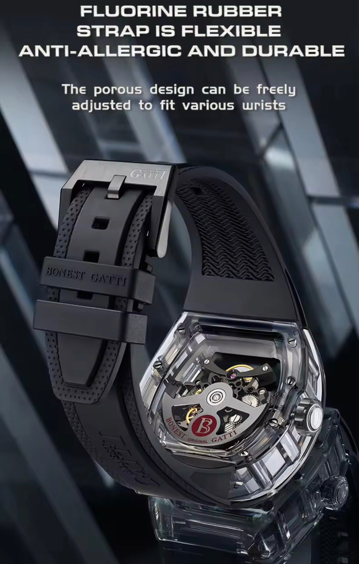 Bonest Gatti Fashion Sapphire Automatic Watch BG9960