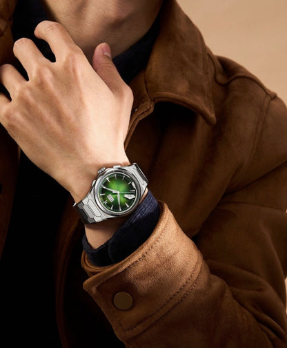 Lucky Harvey Limitierte Edition 50 Stück Automatikuhr aus Titanium Meteorite Zifferblatt Sapphire Glas