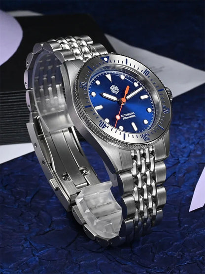 San Martin Original Design 38.8mm Upgrade Diver Watch Sunburst Enamel Dial NH35 Automatic Mechanical Luxury Waterproof 200m Lume