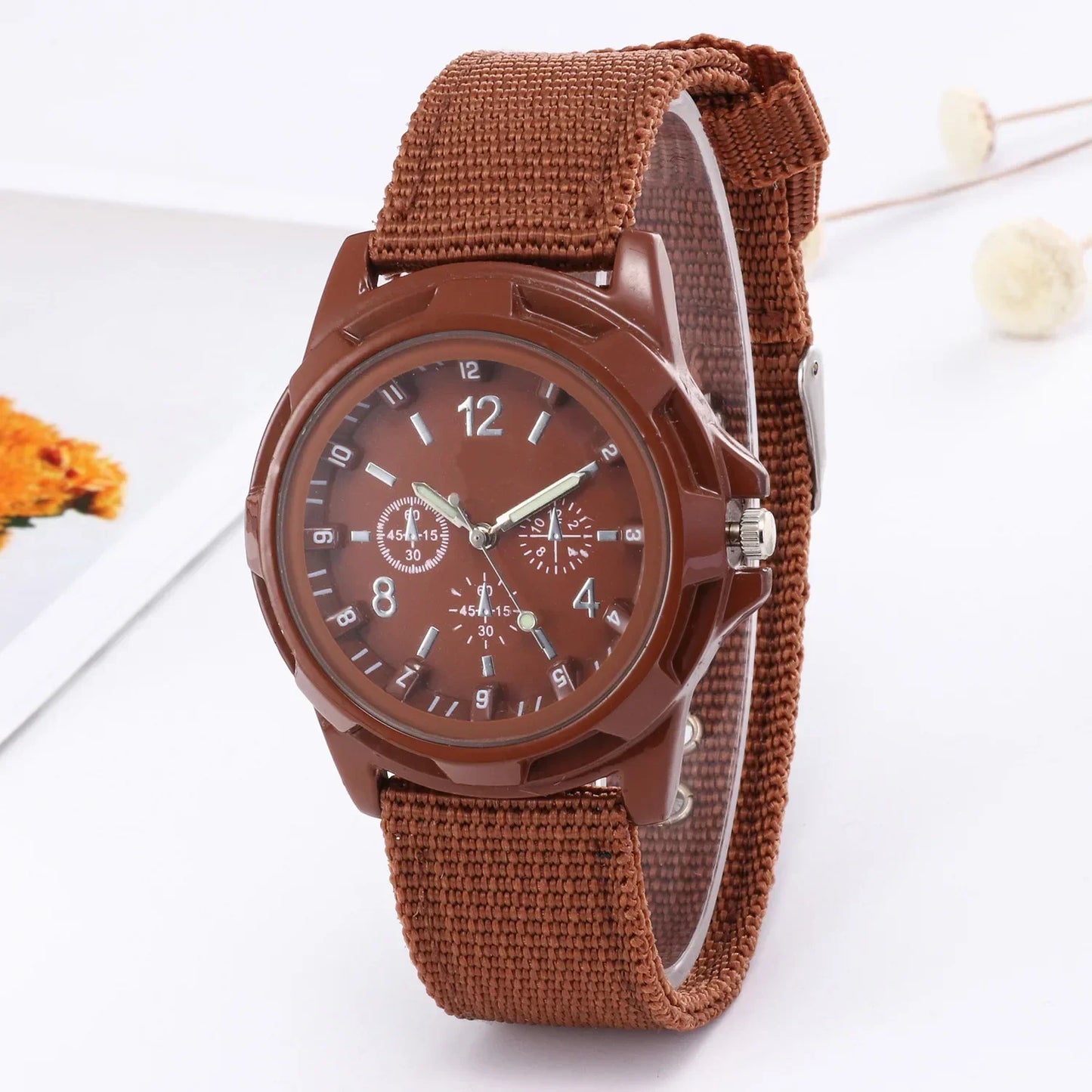 Men Army Watch Nylon Military Male Quartz Watches Fabric Canvas Strap Casual Cool Men's Sport Round Dial Relogios Wristwatch