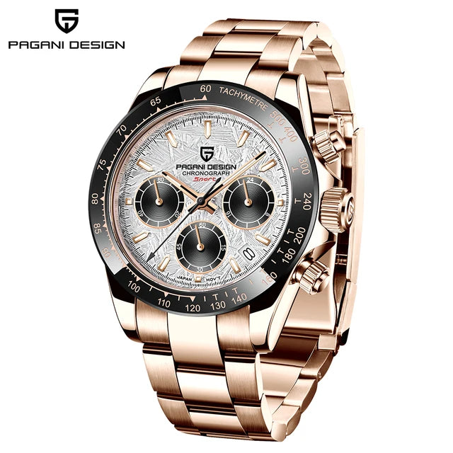 PAGANI DESIGN 40mm Quarzuhr mit VK63 Uhrwerk & Chronograph