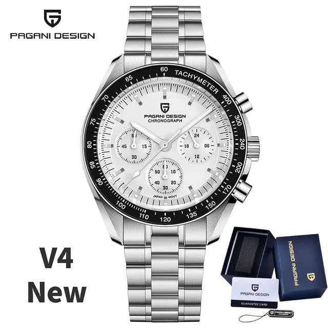 PAGANI DESIGN Quartz Watch For Men Automatic Date Speed Chronograph - Michas.Zeithaus