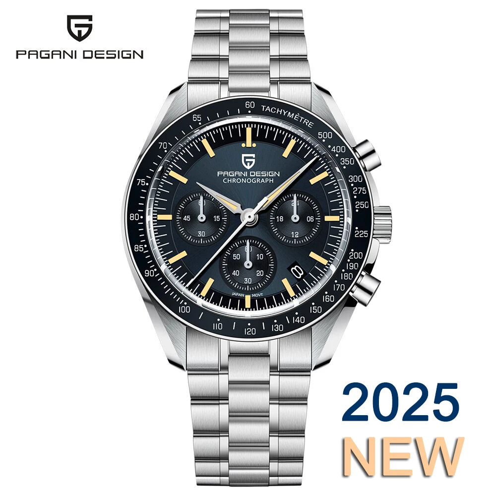 PAGANI DESIGN 2025 Luxus Quarzuhr mit Chronograph