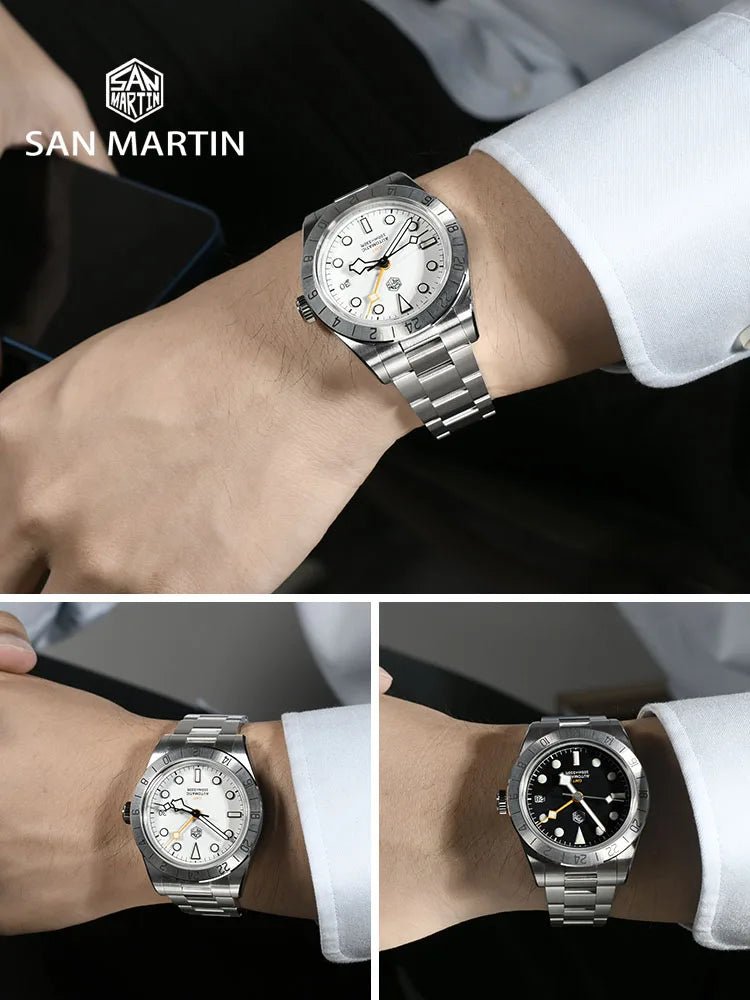 San Martin 39mm Automatikuhr GMT mit NH34 Uhrwerk - Michas.Zeithaus