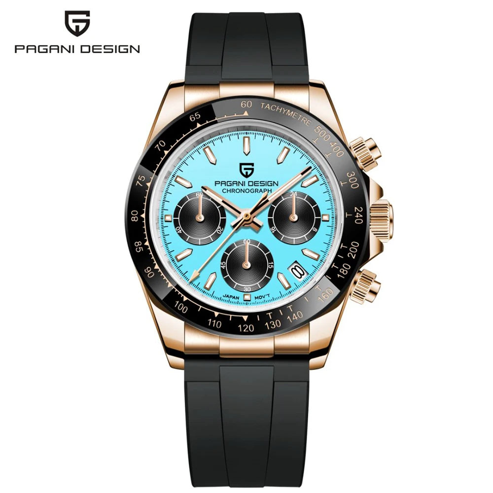PAGANI DESIGN 40mm Quarzuhr mit VK63 Uhrwerk & Chronograph