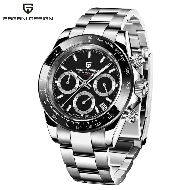 PAGANI DESIGN 40mm Quarzuhr mit VK63 Uhrwerk & Chronograph