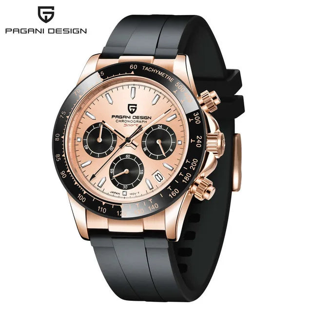 PAGANI DESIGN 40mm Quarzuhr mit VK63 Uhrwerk & Chronograph