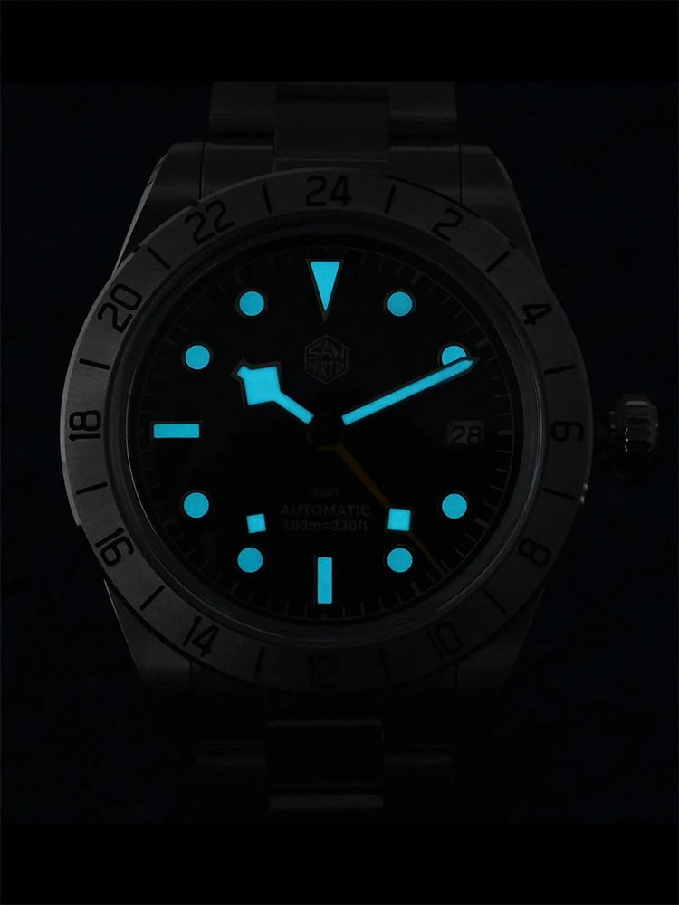 San Martin 39mm Automatikuhr GMT mit NH34 Uhrwerk - Michas.Zeithaus