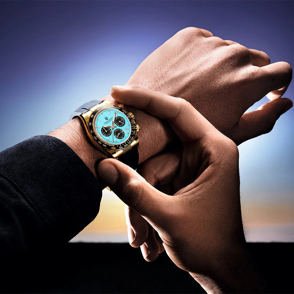 PAGANI DESIGN 40mm Quarzuhr mit VK63 Uhrwerk & Chronograph