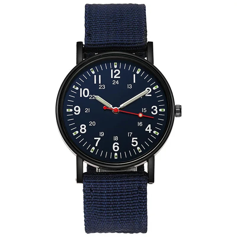Luminous Men Sport Military Watch Shock Resistant Wristwatches Simple Nylon Band Male Army Wrist Watch Quartz