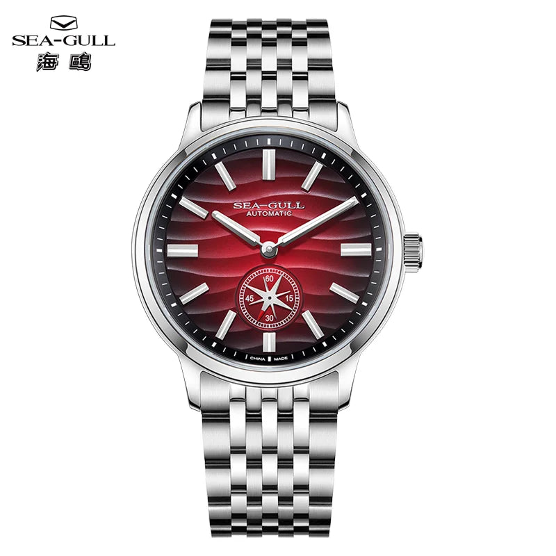 Seagull Natural Series Automatikuhr, Polaris Sub-Zifferblatt, Leuchtend, Luxus-Armbanduhr 6180 