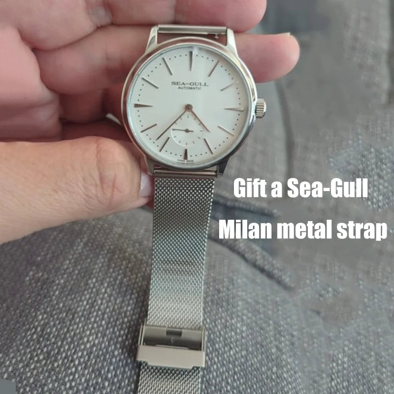 Seagull 6075 Automatikuhr - Stil Pilot-Uhr aus Edelstahl in 4 Varianten