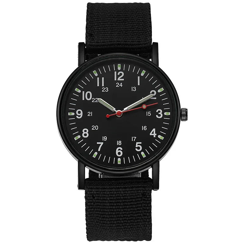 Luminous Men Sport Military Watch Shock Resistant Wristwatches Simple Nylon Band Male Army Wrist Watch Quartz