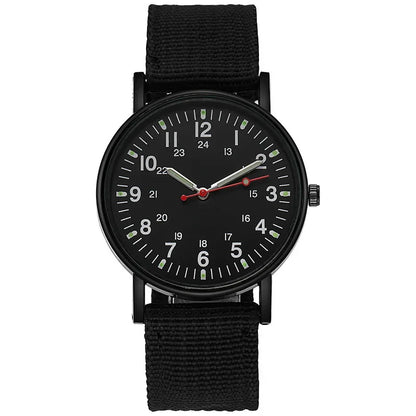 Luminous Men Sport Military Watch Shock Resistant Wristwatches Simple Nylon Band Male Army Wrist Watch Quartz