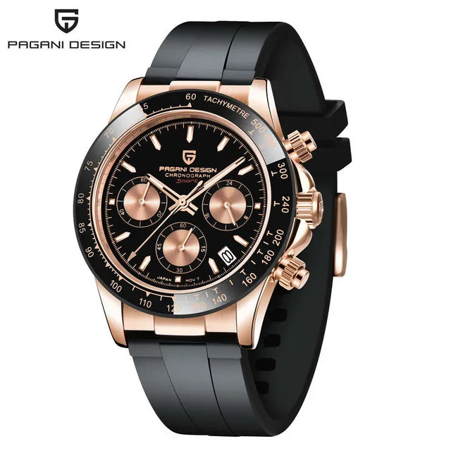 PAGANI DESIGN 40mm Quarzuhr mit VK63 Uhrwerk & Chronograph