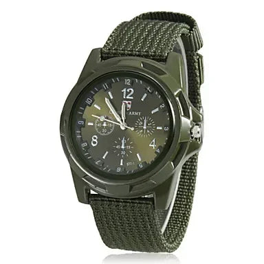 Men Army Watch Nylon Military Male Quartz Watches Fabric Canvas Strap Casual Cool Men's Sport Round Dial Relogios Wristwatch