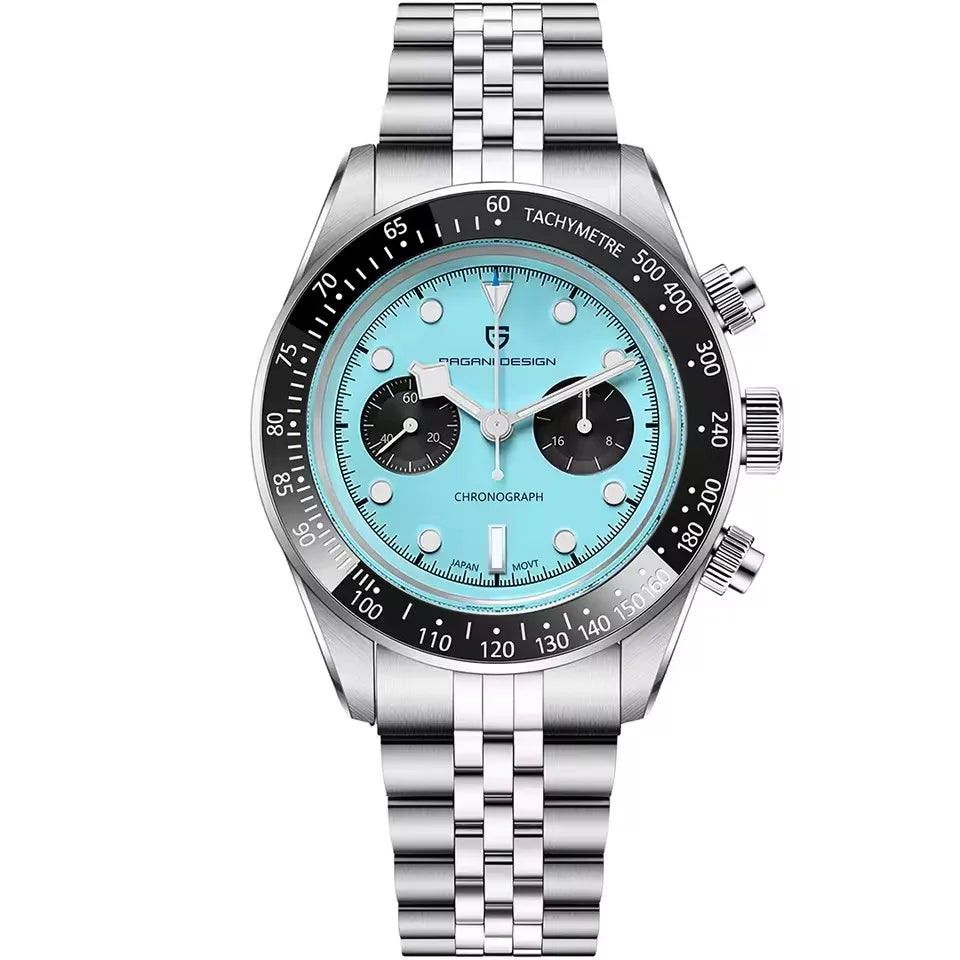 PAGANI DESIGN Men's Watches New BB Panda Luxury Quartz Watch Men Sport Chronograph Stainless Steel Sapphire Mirror Waterproof Michas.Zeithaus