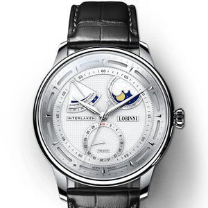 LOBINNI 17011 Luxury Automatic Watch Mechanical Sapphire Mirror Power Reserve - Michas.Zeithaus