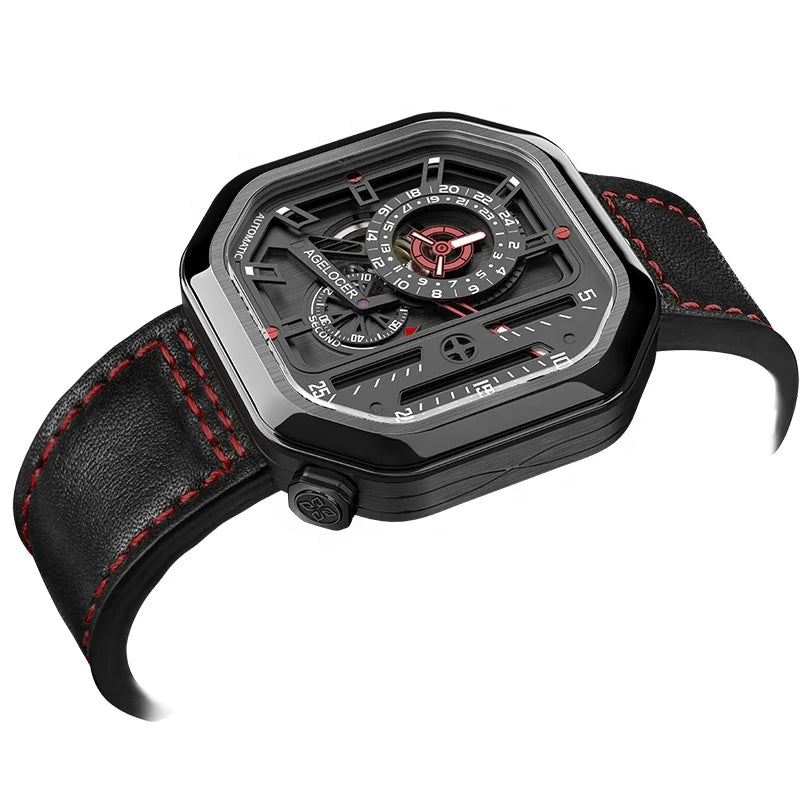 AGELOCER Mechanical Mens Watch Automatic Power Reserve 42 Hours 5804J4 - Michas.Zeithaus